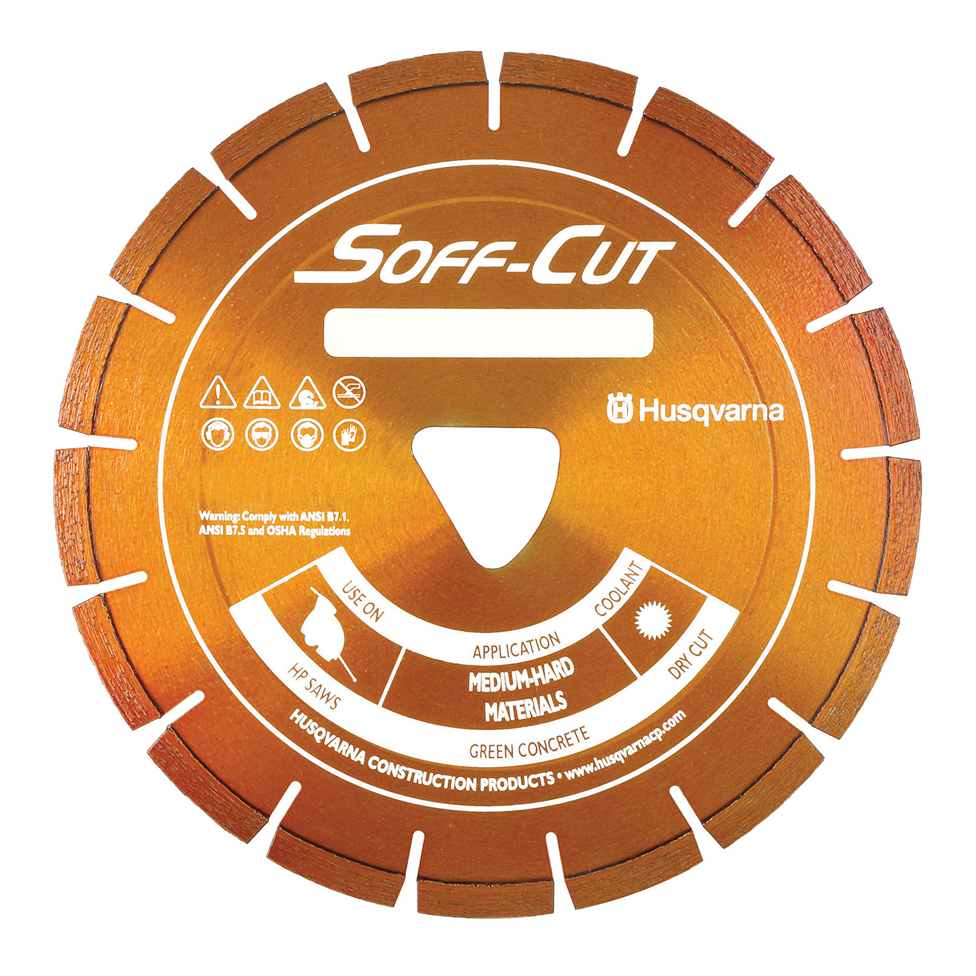 Husqvarna, XL-4,000 Orange Soff-Cut blade, Blade Diameter 6 in, Included (qty.) 1, Model# 542777008